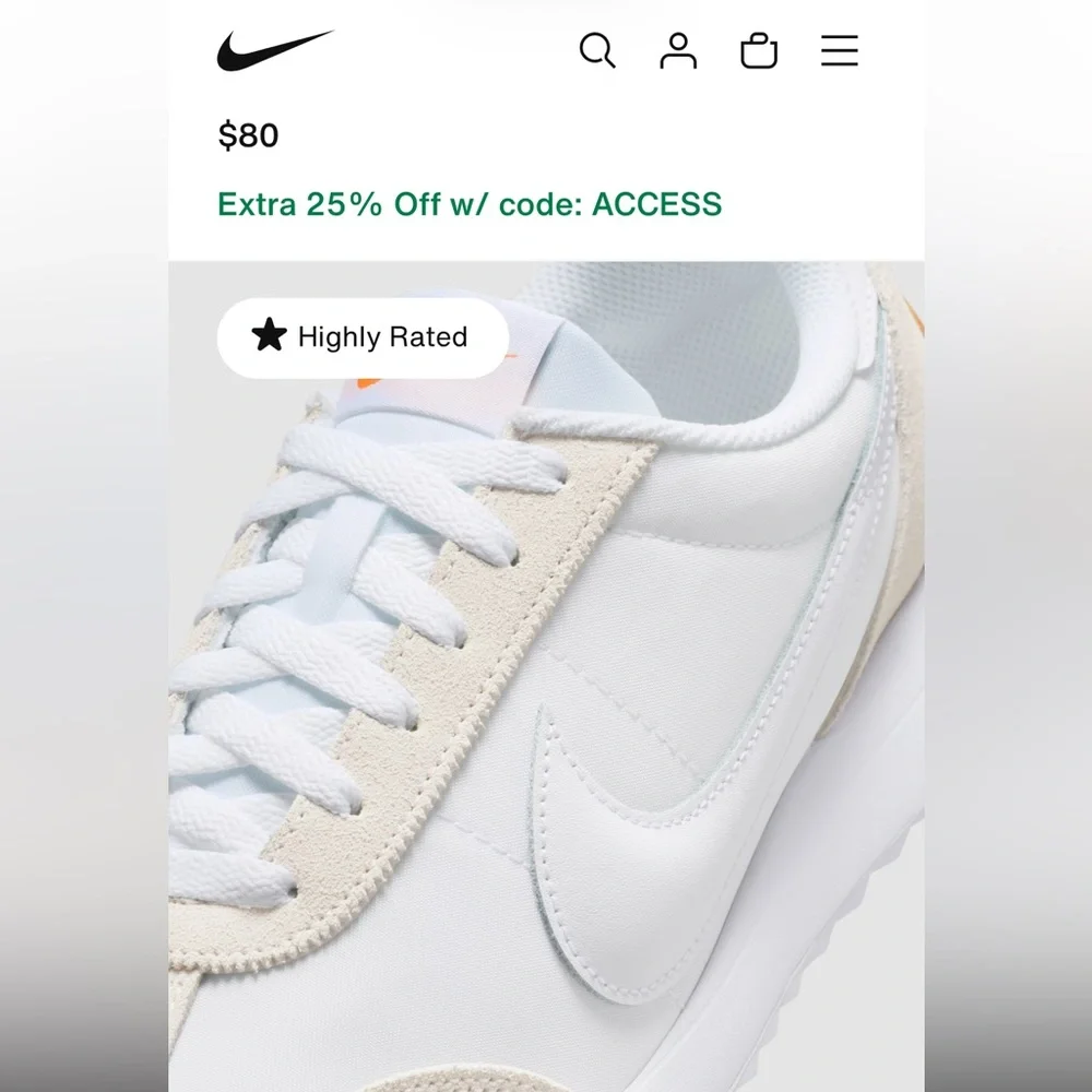 Nike Pacific woman’s White Sneakers in Box - Picture 10 of 13